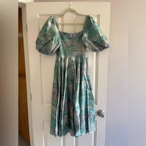 RESERVED Selkie the water lilies day dress BNWT size S
